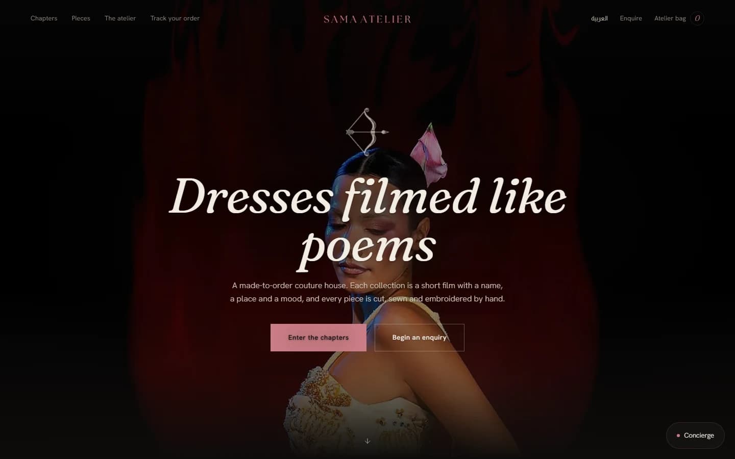 Sama Atelier — live site built by Dhahir